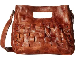 Сумка кроссбоди Bed Stu Orchid из зерненой кожи с регулируемым ремнем