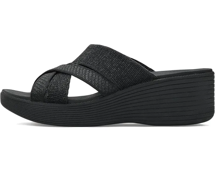 Сандалии SKECHERS Parallel Lite Perfect Tones с блестящими переплетенными ремешками и мягкой стелькой Luxe Foam