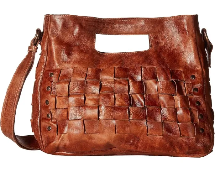 Сумка кроссбоди Bed Stu Orchid из зерненой кожи с регулируемым ремнем