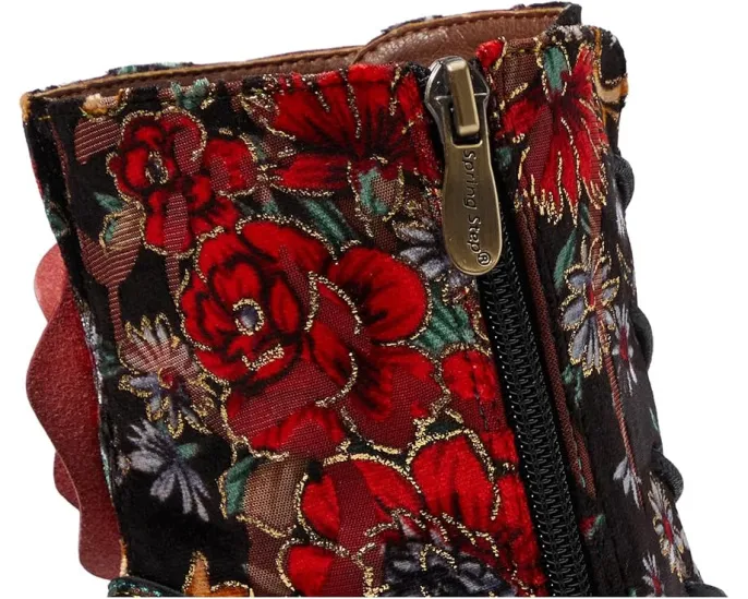 Ботильоны L'Artiste by Spring Step Roselia с гобеленовым цветочным узором