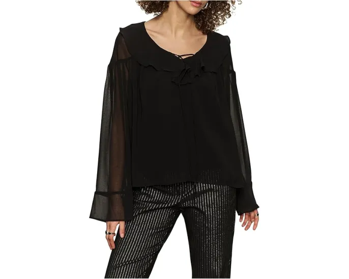 Блуза Sanctuary с V-образным вырезом и длинными расклешенными рукавами