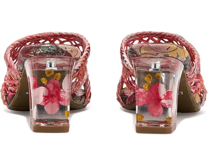 L'Artiste by Spring Step Сандалии Lacyloops с макраме и прозрачным каблуком