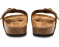 Birkenstock сандалии Madrid Big Buckle с цветочным принтом на стельке из нубука Mink