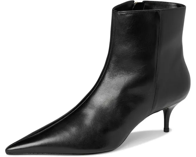 Ботинки Schutz Mikki Mid из замши на шпильке с острым носком
