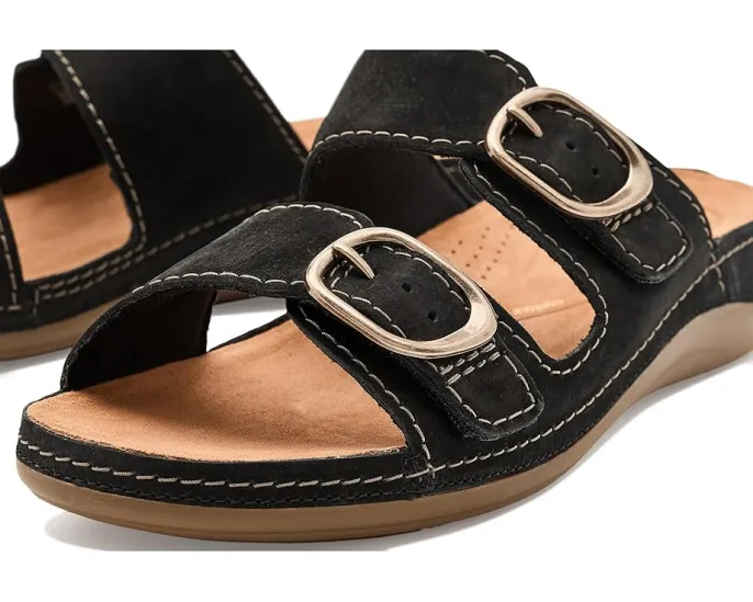 Сандалии Clarks Cecily Step на клине с пряжками и подошвой из термопластичной резины
