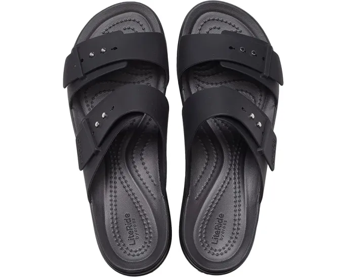 Сандалии Crocs Brooklyn Buckle Low Wedge с платформой и пеной LiteRide