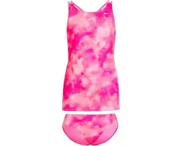 Nike Kids Комплект танкини Aquatic Awe с перекрестными лямками и принтом тай-дай