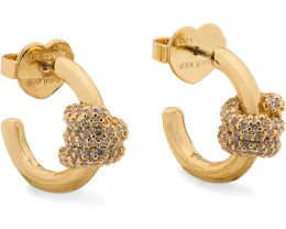 Серьги-кольца Ropes & Knots Pave Knot с эмалью от Kate Spade New York