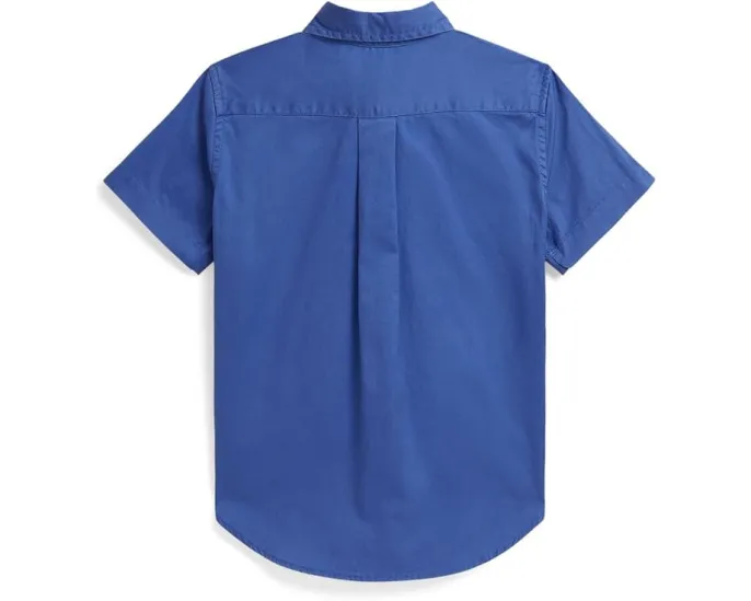 Рубашка Polo Ralph Lauren Cotton Twill с коротким рукавом для малышей