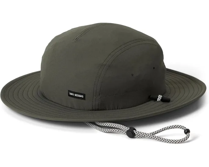 Шляпа от солнца Topo Designs с широкими полями и регулируемым подбородочным ремнем