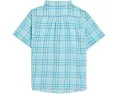 Детская рубашка Vineyard Vines Bungalow Plaid из хлопка с коротким рукавом