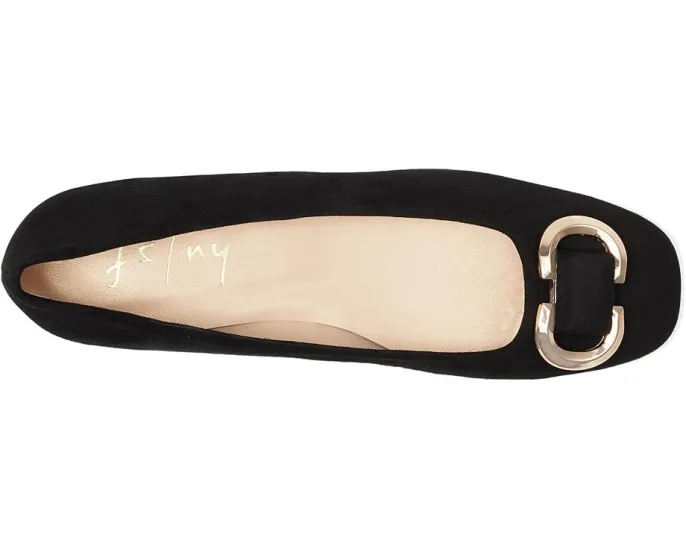 Туфли French Sole Pamela на невысоком каблуке из замши