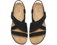 Сандалии Maelynn Gem Clarks из нубука с металлическими деталями на клиновидном каблуке