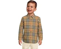 Burberry Kids рубашка Owen с длинным рукавом в клетку