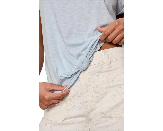 Футболка Sanctuary с завязкой спереди и коротким рукавом