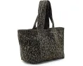 Izzy Leopard Denim Tote
