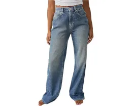 Джинсы Free People Tinsley Baggy High-Rise Skinny с широкими штанинами