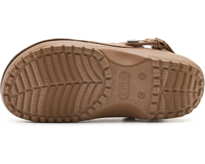 Детские сабо Crocs Classic Crafted Canvas Vegan Suede Stitch с веганским замшем