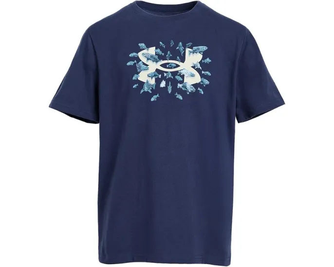 Футболка Under Armour Kids с веселым принтом рыбки и отводом влаги