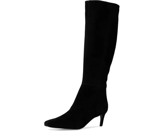 Ботинки Nine West Caddy из замши с квадратным носком и котячьим каблуком