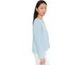 Organic Handkerchief Linen Split Neck Top