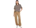 Футболка Faherty Miramar Linen Tee с рукавами три четверти и полосатым принтом