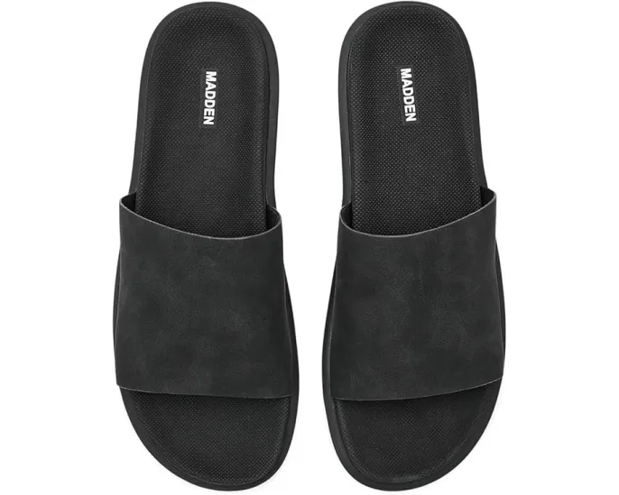 Шлепанцы Steve Madden Alden черные замшевые