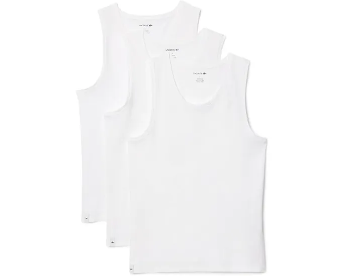 Lacoste Топ майка без рукавов 3 шт из чистого хлопка