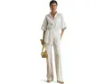 Туника Linen Roll-Tab Sleeve Tunic из льна с завязками Lauren Ralph Lauren