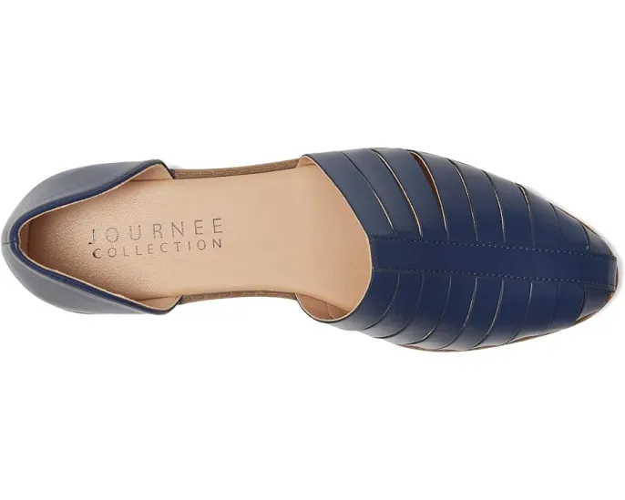 Балетки Anyah на квадратном каблуке с ремешком от Journee Collection