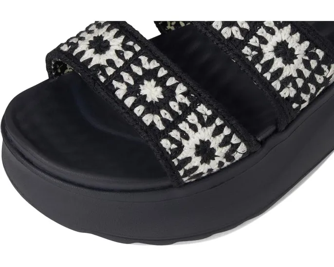 Сандалии Hey Dude Delray Buckle Cottage Crochet с пряжкой и принтованной подкладкой