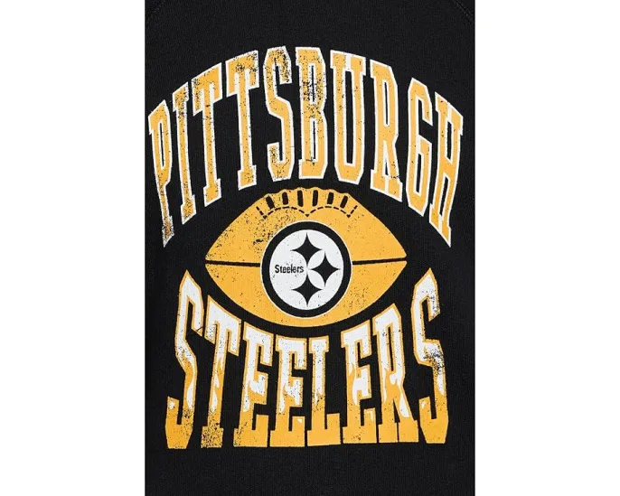 Футболка Junk Food Clothing Kids с длинным рукавом и принтом Pittsburgh Steelers для детей