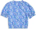 Топ Vineyard Vines Kids Emmy Pintuck с короткими рукавами и сборками