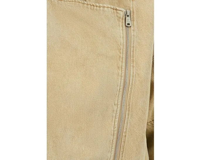 Оверсайз бомбер с асимметричной молнией и высоким воротником Avec Les Filles