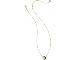 Кулон Kendra Scott в виде футбольного мяча с гунметалом и перламутром