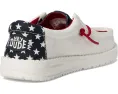 Лоферы Hey Dude Kids Wally Americana для детей с принтованным верхом из холста