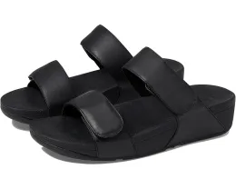 Сланцы FitFlop Lulu Adjustable Leather Slides с ремешком на липучке