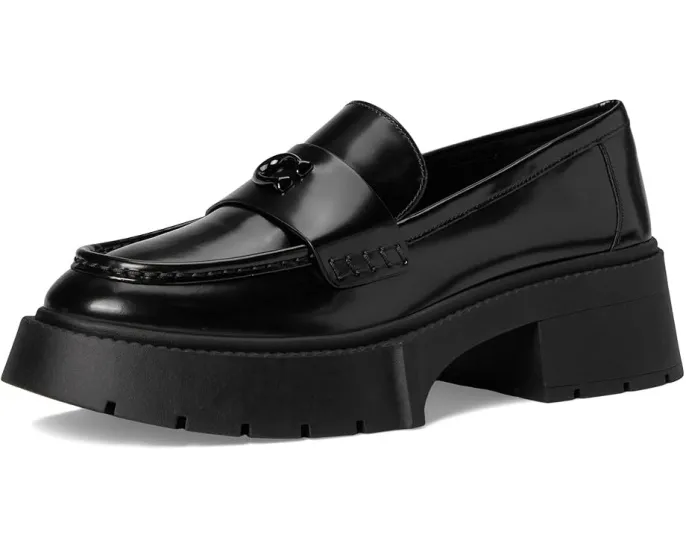 Лоферы Leah на платформе от COACH из гладкой кожи с амортизирующей стелькой