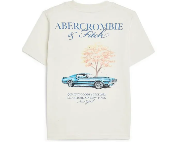 Футболка Auto Club Tee для детей от abercrombie kids с графическим принтом
