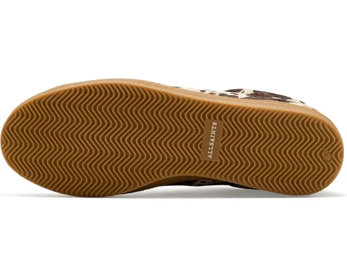 Кроссовки AllSaints Leon из глянцевой кожи с круглым носком