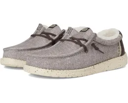 Детские лоферы Hey Dude Kids Wally Heathered Cozy с утепленным верхом и стелькой ЭВА