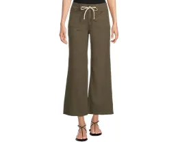 Брюки Paige Ari With Waistband Tie And Stitch Thru Pockets In Vintage Forester Green