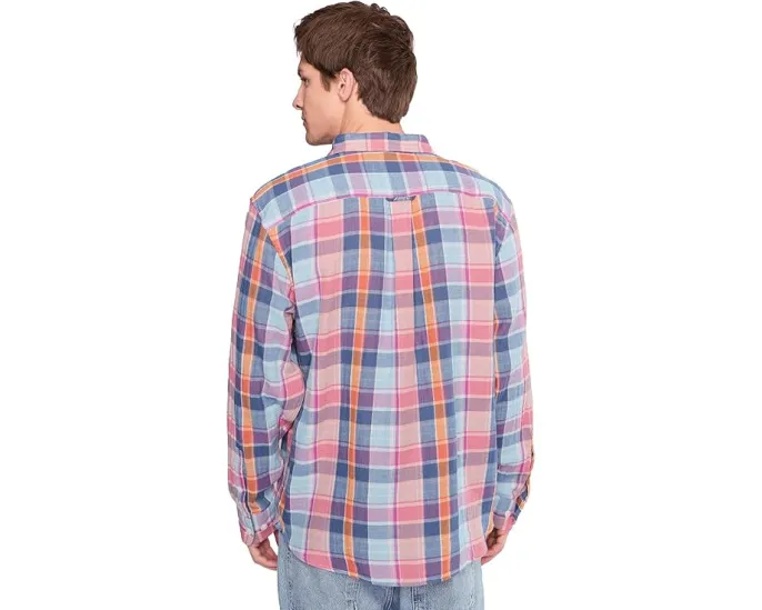 Длинная рубашка Tommy Bahama Palma Roja Plaid из хлопка с клетчатым принтом