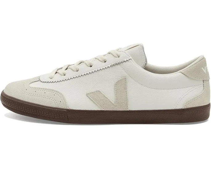 Кроссовки VEJA Volley из кожи с круглым носком и резиновой подошвой
