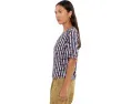 NIC+ZOE футболка V-образным вырезом Reef Stripe