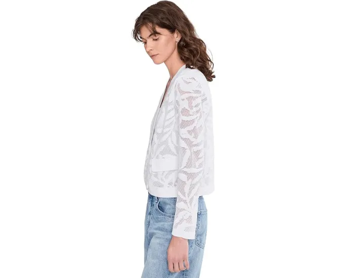 Легкая кружевная куртка Garden Lace от NIC+ZOE с V-образным вырезом