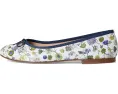 Слипоны French Sole Naomi из кожи с цветочным принтом и легкой стелькой EVA