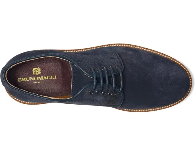 Туфли Bruno Magli Dario Derby из итальянской замши на резиновой подошве