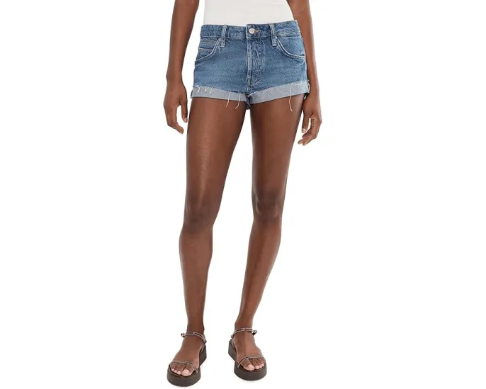 Шорты We The Free Cali Cuffed Shorties от Free People с манжетами и пятью карманами
