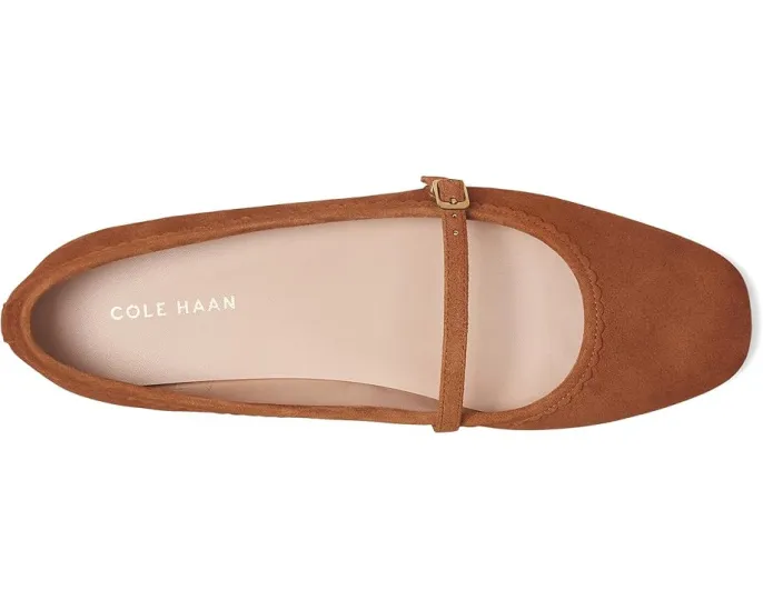 Балетки Cole Haan Yelena Scalloped Maryjane с фигурным мыском и регулируемой пряжкой